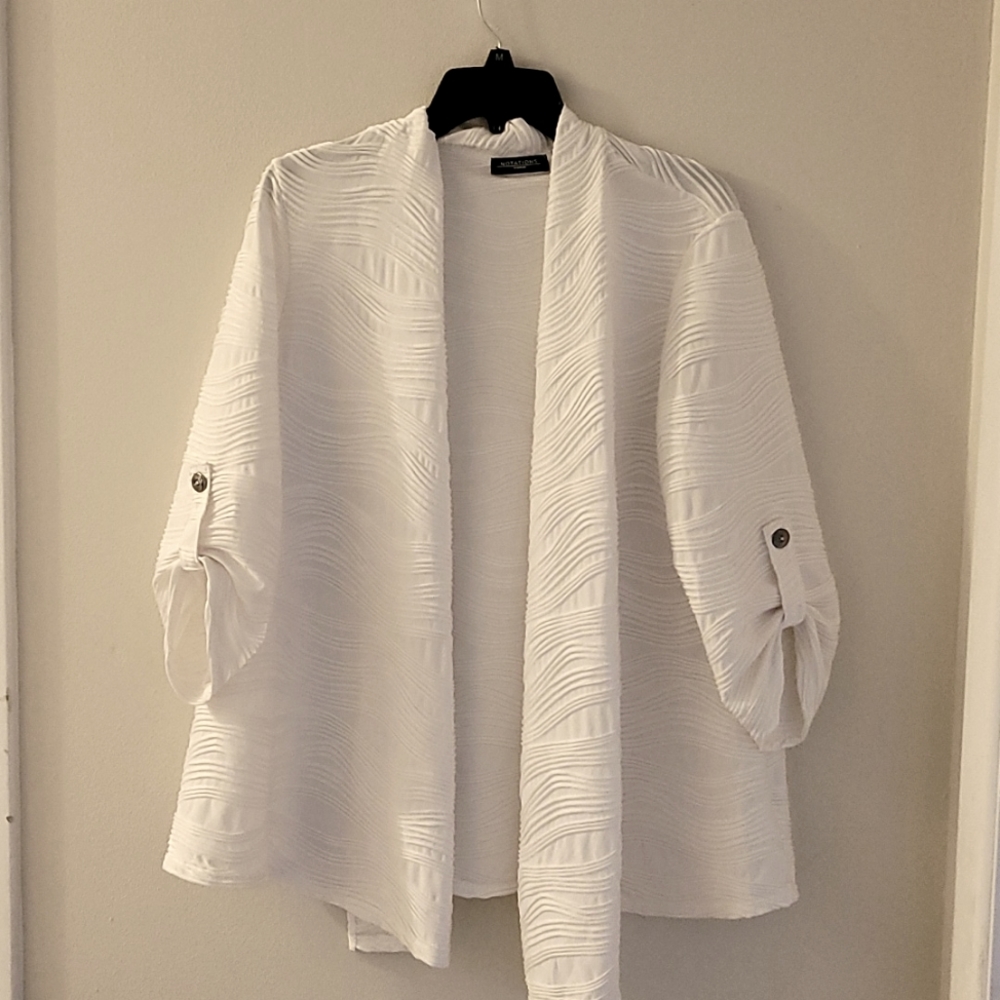 White Cardigan 1X